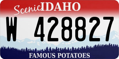 ID license plate W428827