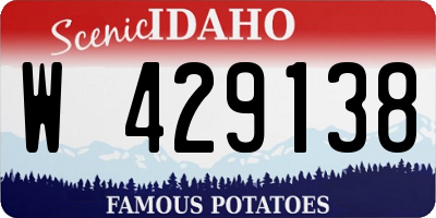ID license plate W429138