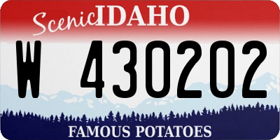 ID license plate W430202