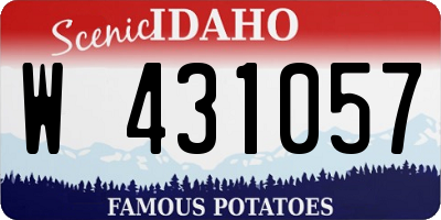 ID license plate W431057