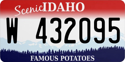 ID license plate W432095
