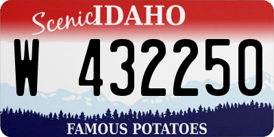 ID license plate W432250