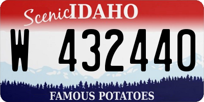 ID license plate W432440