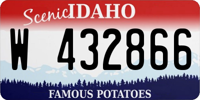 ID license plate W432866