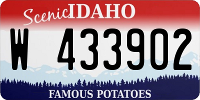 ID license plate W433902