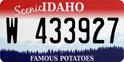 ID license plate W433927