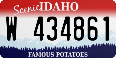 ID license plate W434861