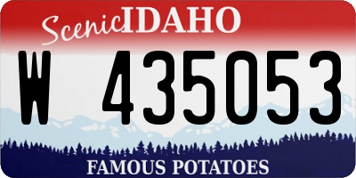 ID license plate W435053