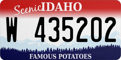 ID license plate W435202