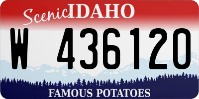 ID license plate W436120