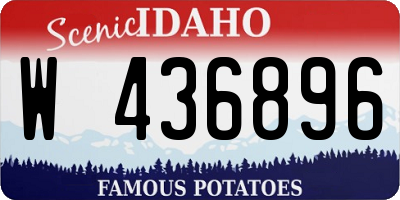 ID license plate W436896