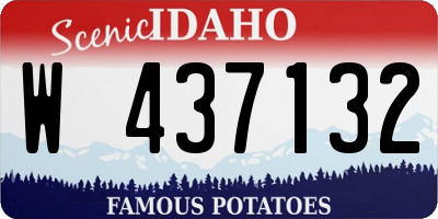 ID license plate W437132