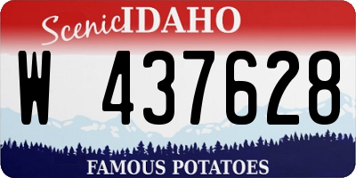 ID license plate W437628