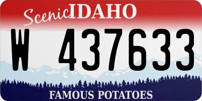 ID license plate W437633