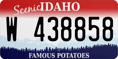 ID license plate W438858