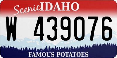 ID license plate W439076