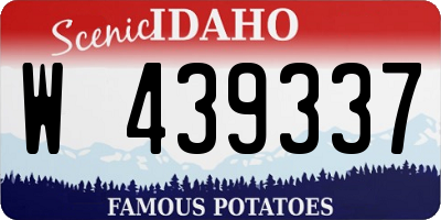 ID license plate W439337