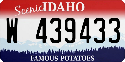 ID license plate W439433