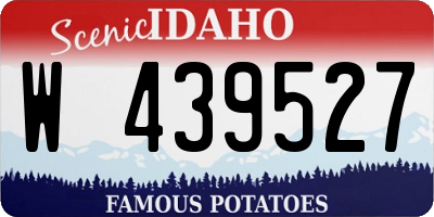 ID license plate W439527