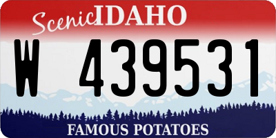 ID license plate W439531