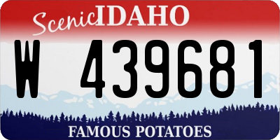 ID license plate W439681