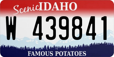 ID license plate W439841