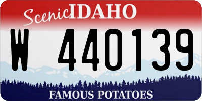 ID license plate W440139