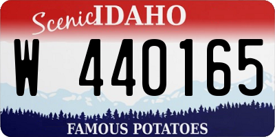 ID license plate W440165