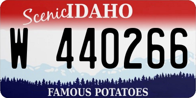 ID license plate W440266