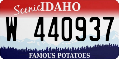 ID license plate W440937
