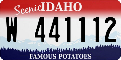 ID license plate W441112