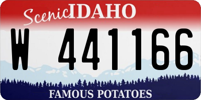 ID license plate W441166