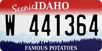 ID license plate W441364