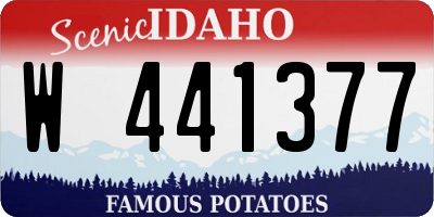 ID license plate W441377