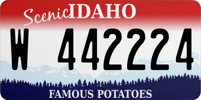 ID license plate W442224