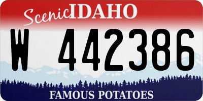 ID license plate W442386