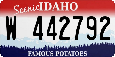 ID license plate W442792