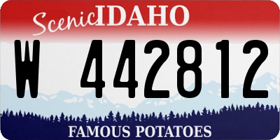 ID license plate W442812