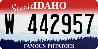 ID license plate W442957