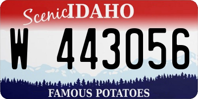 ID license plate W443056