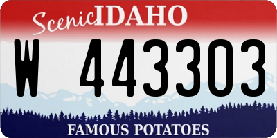 ID license plate W443303