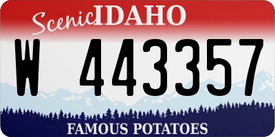 ID license plate W443357