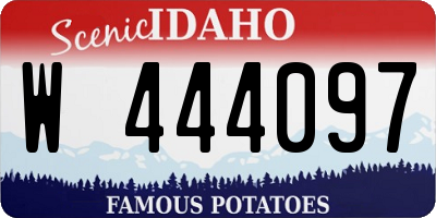 ID license plate W444097