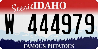 ID license plate W444979
