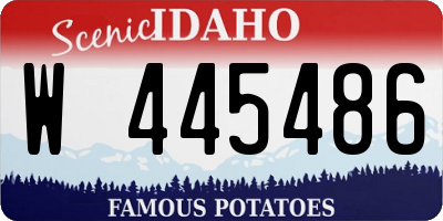 ID license plate W445486