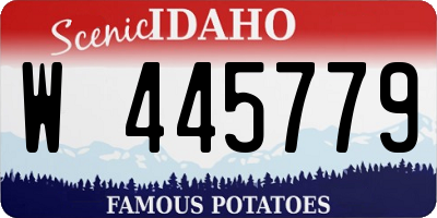 ID license plate W445779