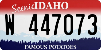 ID license plate W447073