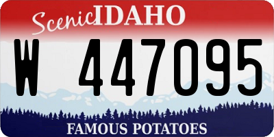 ID license plate W447095