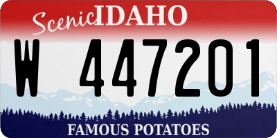 ID license plate W447201