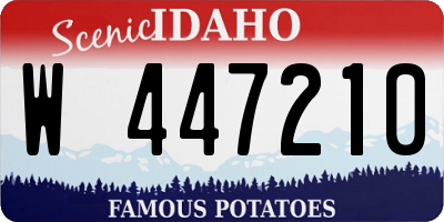 ID license plate W447210